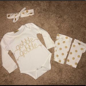 Gobble Gobble Girl’s Thanksgiving set
